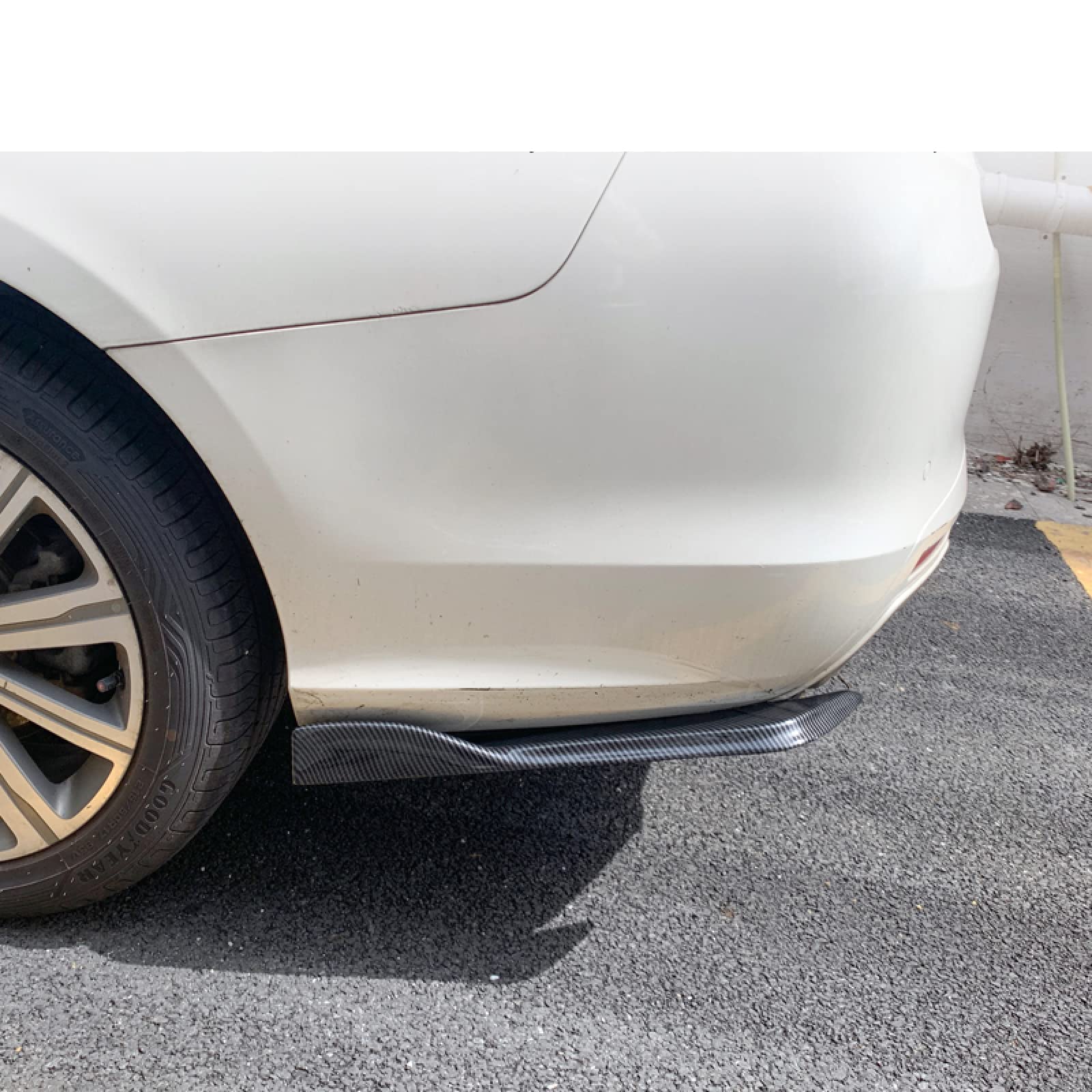 pour Peugeot 408 2010-2022, Pare-Chocs arrière de Voiture Spoiler Wrap Protector Garniture Accessoires Bande décorative ABS Kit