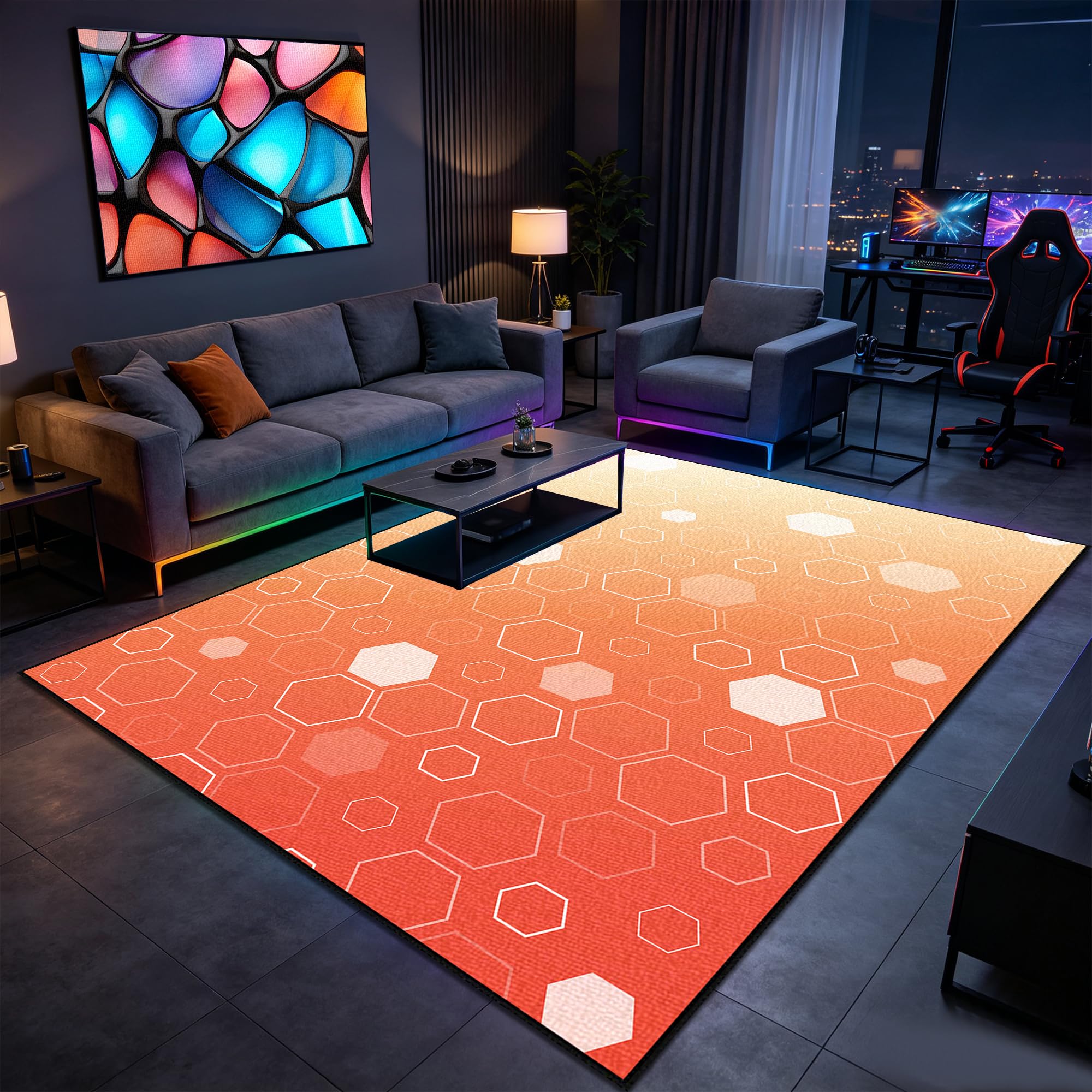 Tapis salle a manger anti-glisse et doux pour un intérieur chaleureux et propre