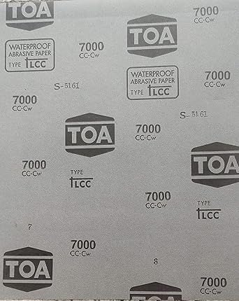 Sarrah Sandpaper for Wood Furniture Finishing, Metal Sanding, and Automotive car/bike Polishing, Dry or Wet Sanding 7000 Grit Pack of 2 Pcs