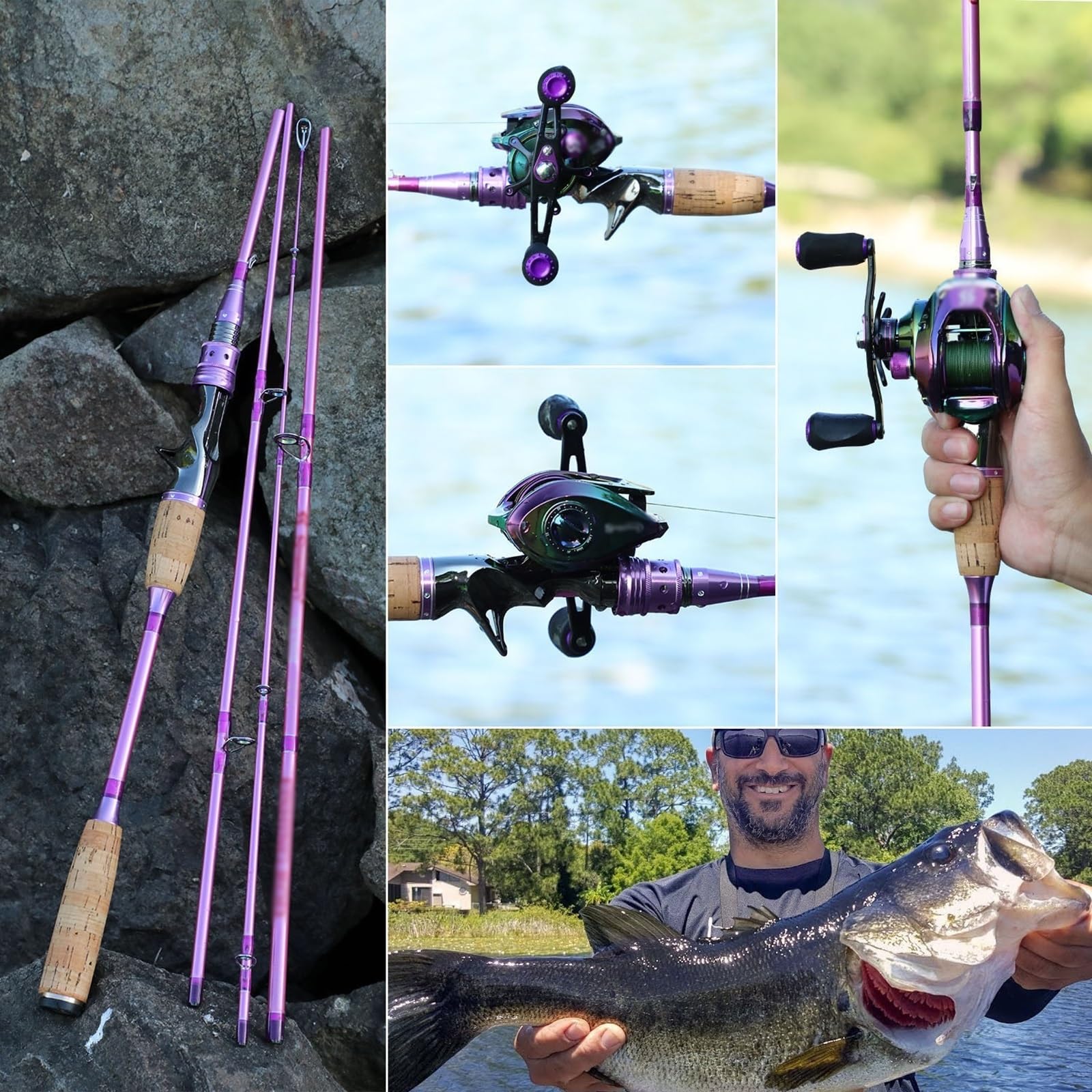 Best Casting Rods For Bass Fishing – Amazon.com: ZDJZMGZ Fishing Poles 2.1M 4 Sections Casting Rod ...