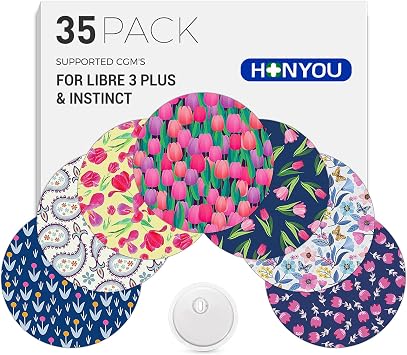 35Pack Libre 3 Plus Sensor Covers Waterproof Instinct Patches