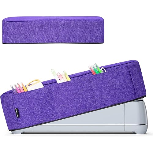 TRO&HOM Dust Cover Compatible with Cricut Maker 4, Explore 4,Cricut Maker 3,Cricut Maker, Explore 3, Explore Air 2, Machine Cover with Pockets for Cricut Accessories Suppliers Tools
