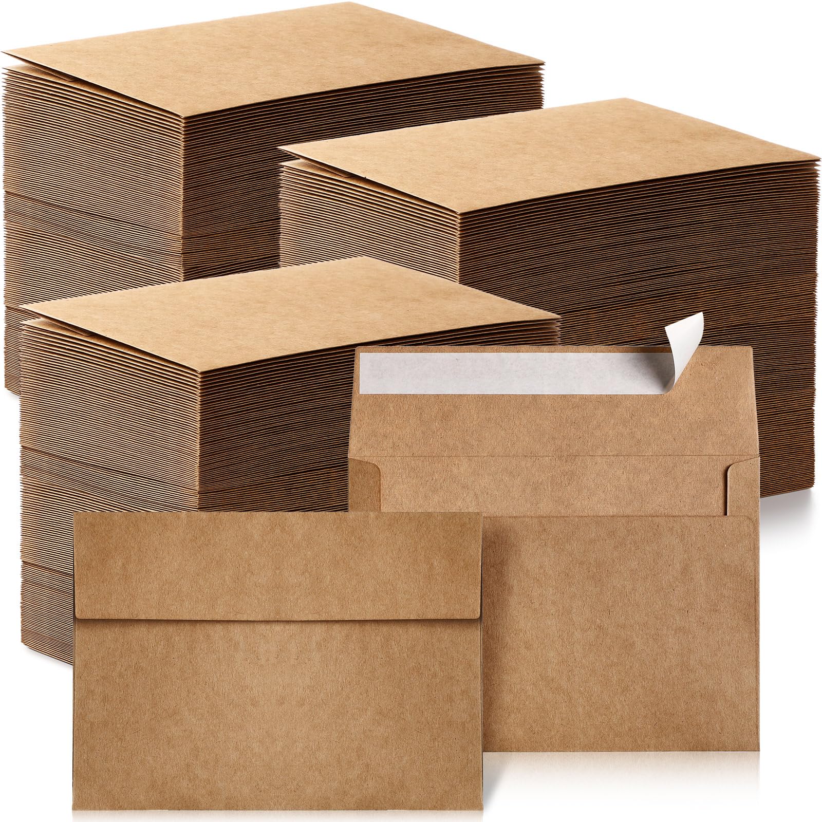Fainne Kraft Envelopes for Invitation, A4,4.25 x 6.25 in, 1000 Pack