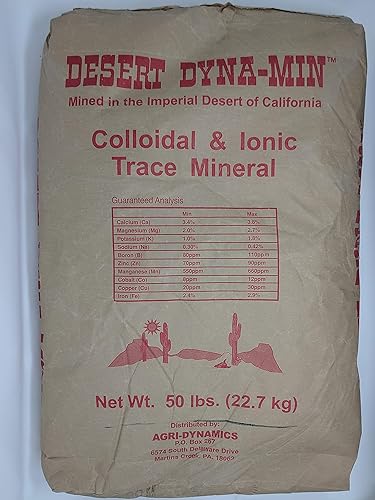 Desert Dyna-Min - Mineral traza coloidal e iónico - Bolsa de 50 libras