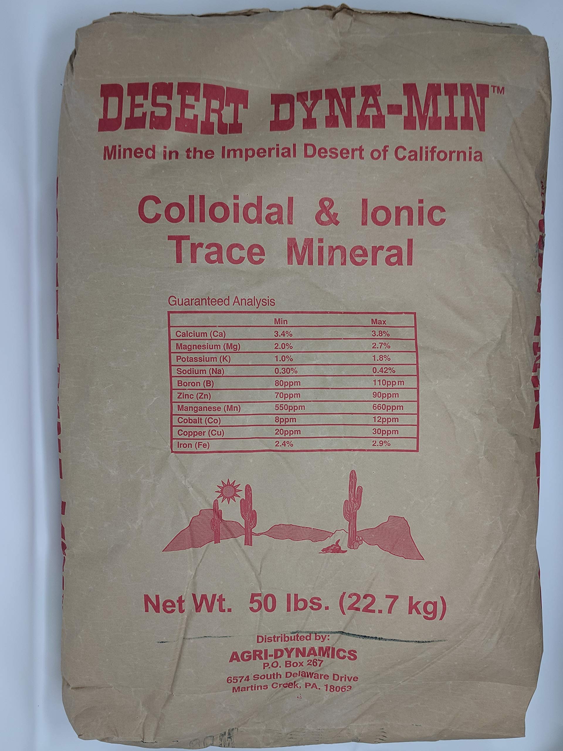 Desert Dyna-Min - Colloidal and Ionic Trace Mineral - 50lb Bag