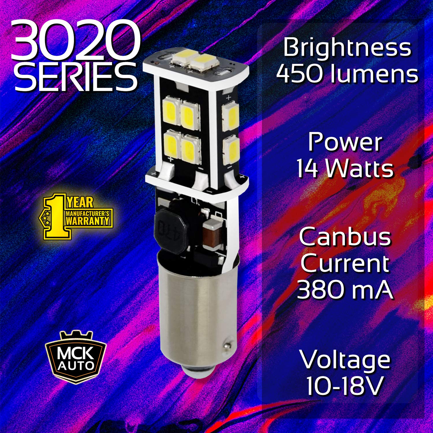 Sostituzione per LED CanBus H21W BAY9s Set di lampadine bianche molto chiare e senza errori compatibili con F30 F31 LCI