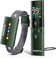 Heapets Dog Training Collar with Remote - 1600FT Range, IP67 Waterproof, 4 Modes Beep Vibration Static for 8-120lbs Dogs, Rechargeable Green