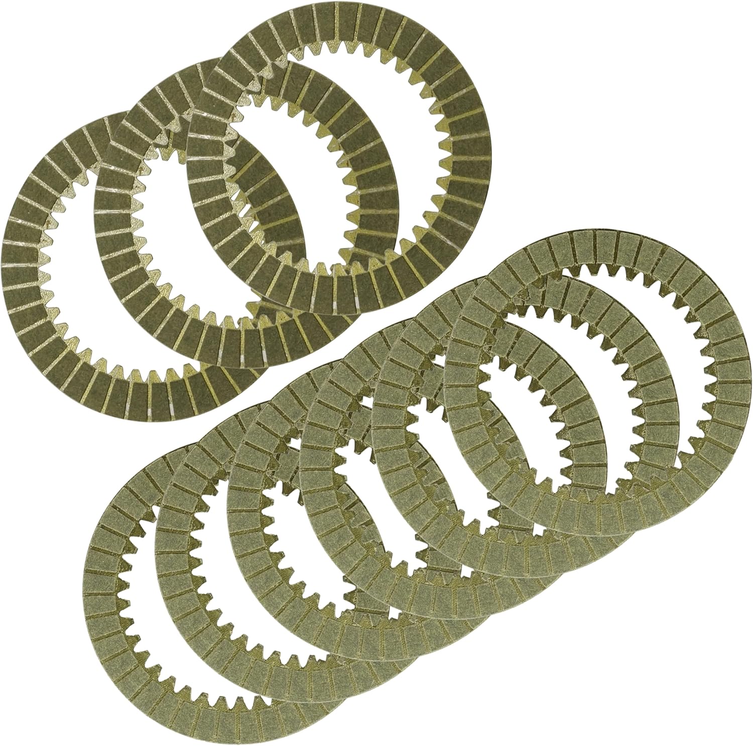 Caltric Clutch Friction Plates Compatible with Honda Rincon 680 TRX680FA 2008-2023 / Big Red 700 MUV700 2009-2013 / Pioneer 700 SXS700M2 2014-2024