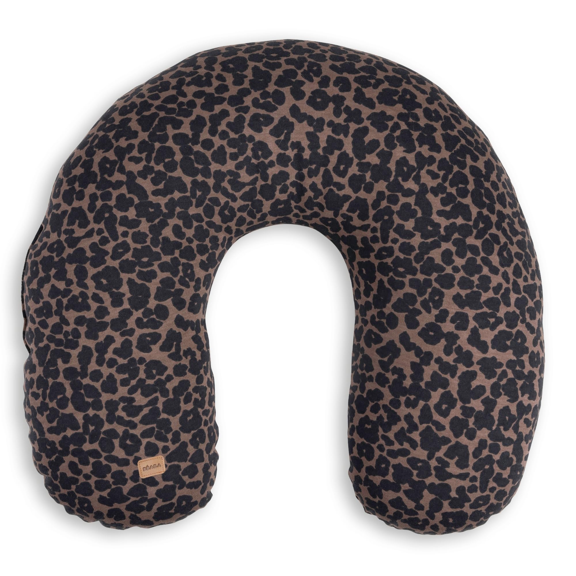BÉABA Little Warmy, Coussin Chauffant & Refroidissant Nomade, Bouillote Graines de Lin, Douleurs de Règles, Grossesse, Lombaires, Abdomen, Cou & Post-Partum, 100% Coton Oeko Tex, Jersey Leopard