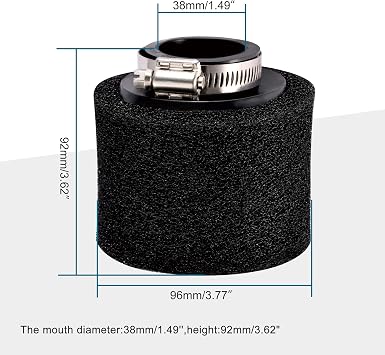GOOFIT 38mm Air Filter for ATV Quad Dirt Bike Pit Bike Scooter Go Kart