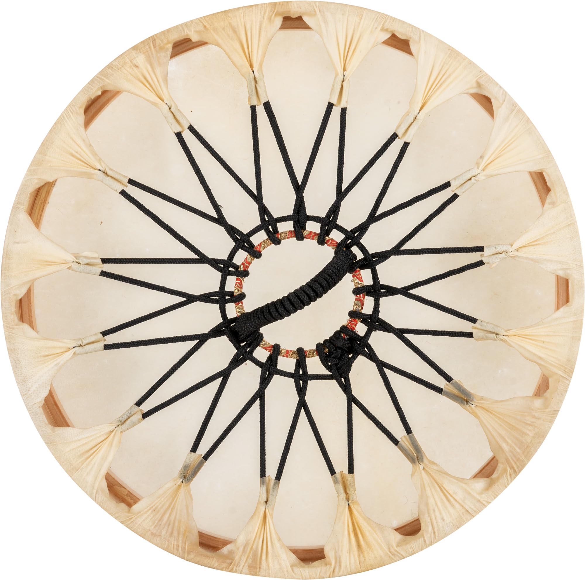 Classic Cantabile SD-18 Tambor Chamánico 18", Tensado con piel de cabra | Maza incluida, Tensión por cuerda con correa de sujeción, Caja de madera maciza de fresno, Profundidad: 7, 5 cm, 2 kg