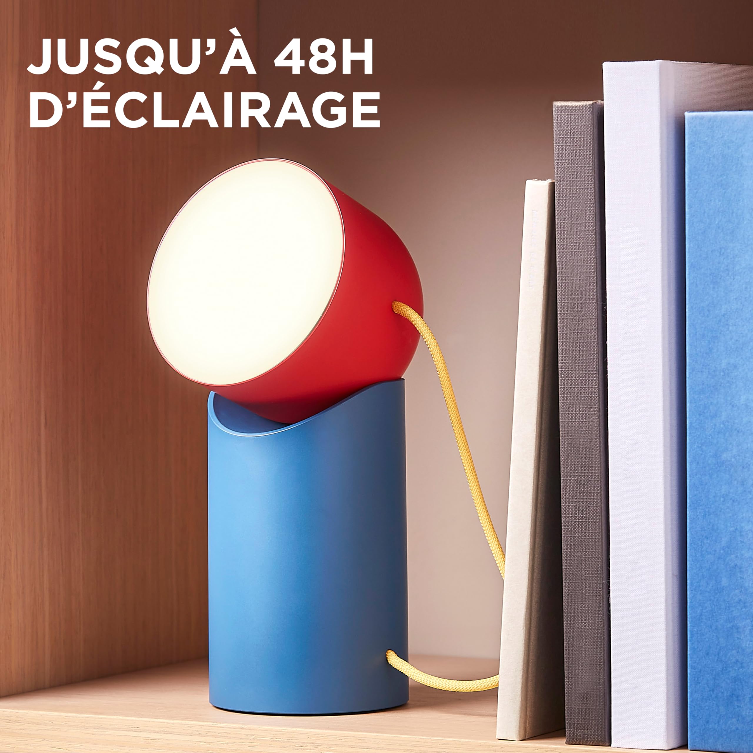 Lexon ORBE Lampada Da Tavolo LED Con Testa Magnetica Staccabile - Ricaricabile E Senza Fili Per Interni/Esterni - Colore Nero - 3