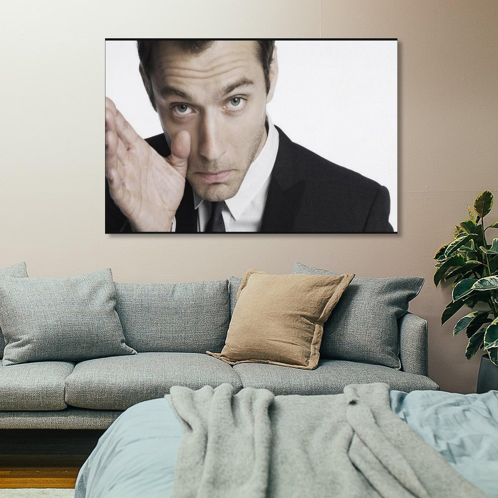 Amazon.co.jp: ジュード・ロウ最新画像ポスター1キャンバスアート