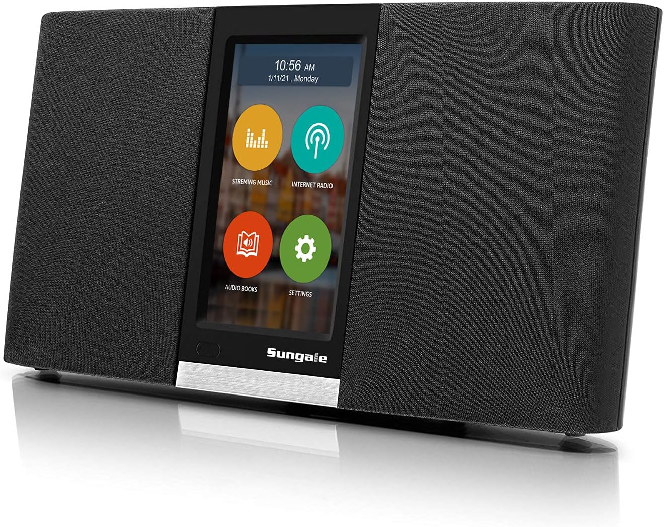 Sungale 2022 G3 Wi-Fi Internet Radio with Easy Operation Touch Screen, Latest Hardware, Connects to All Your Favorite Streaming Music and Internet Radio, Customizable App List, Runs Independently