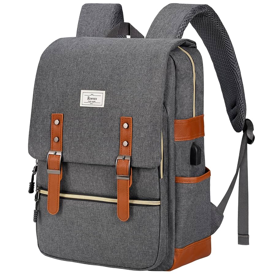 Amazon.com: Ronyes Vintage Laptop Backpack for Women Men