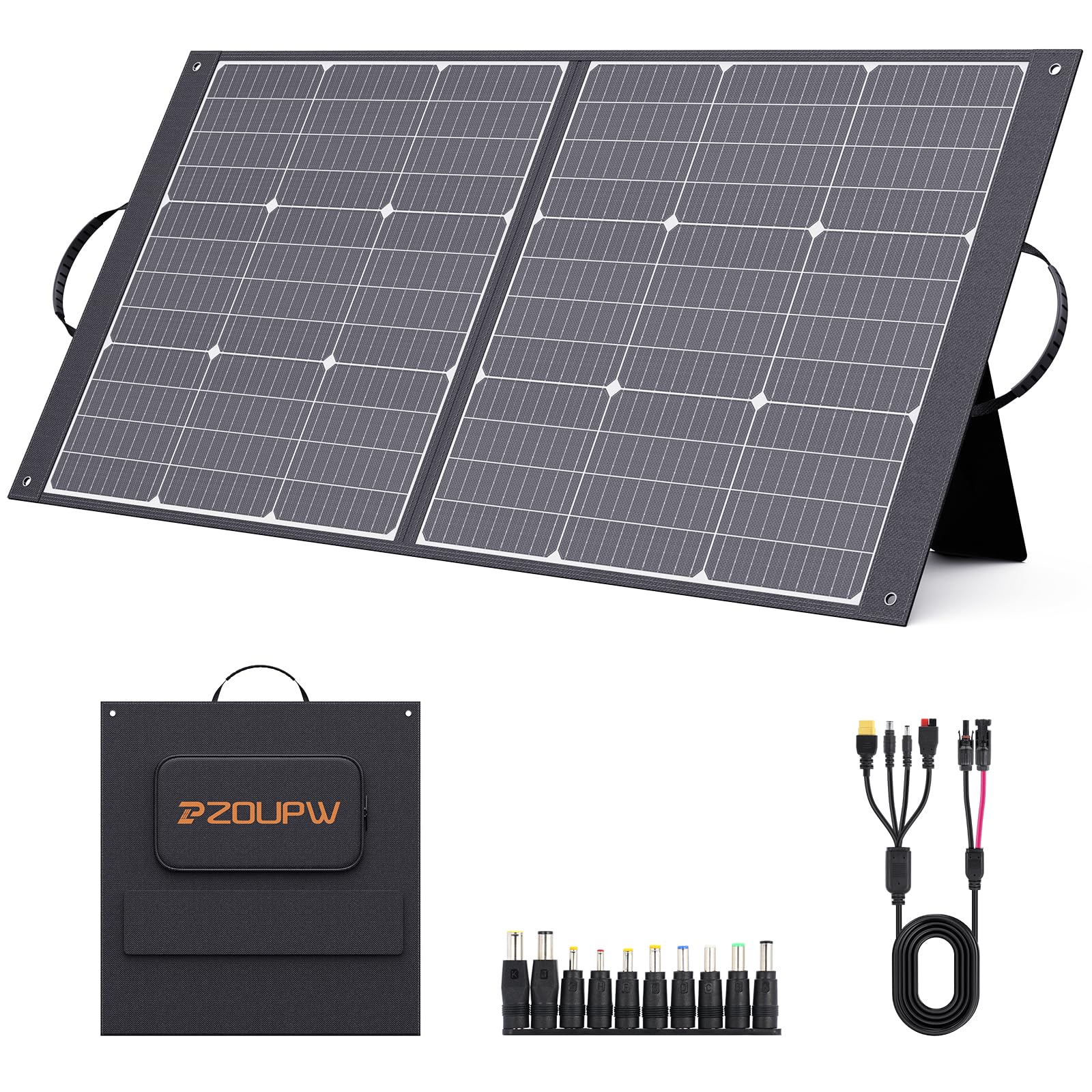 Ultralight Backpacking Solar Charger For Trekking 100W Portable