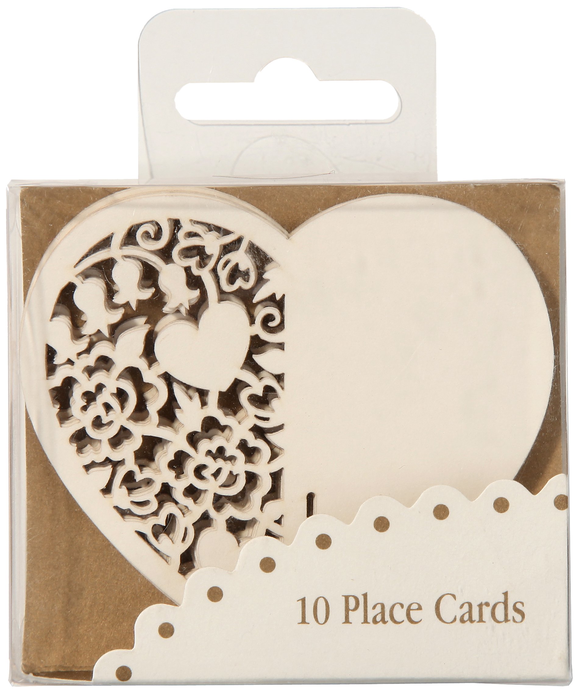 Talking Tables Beige Something In The Air Heart Placecard, Ivory