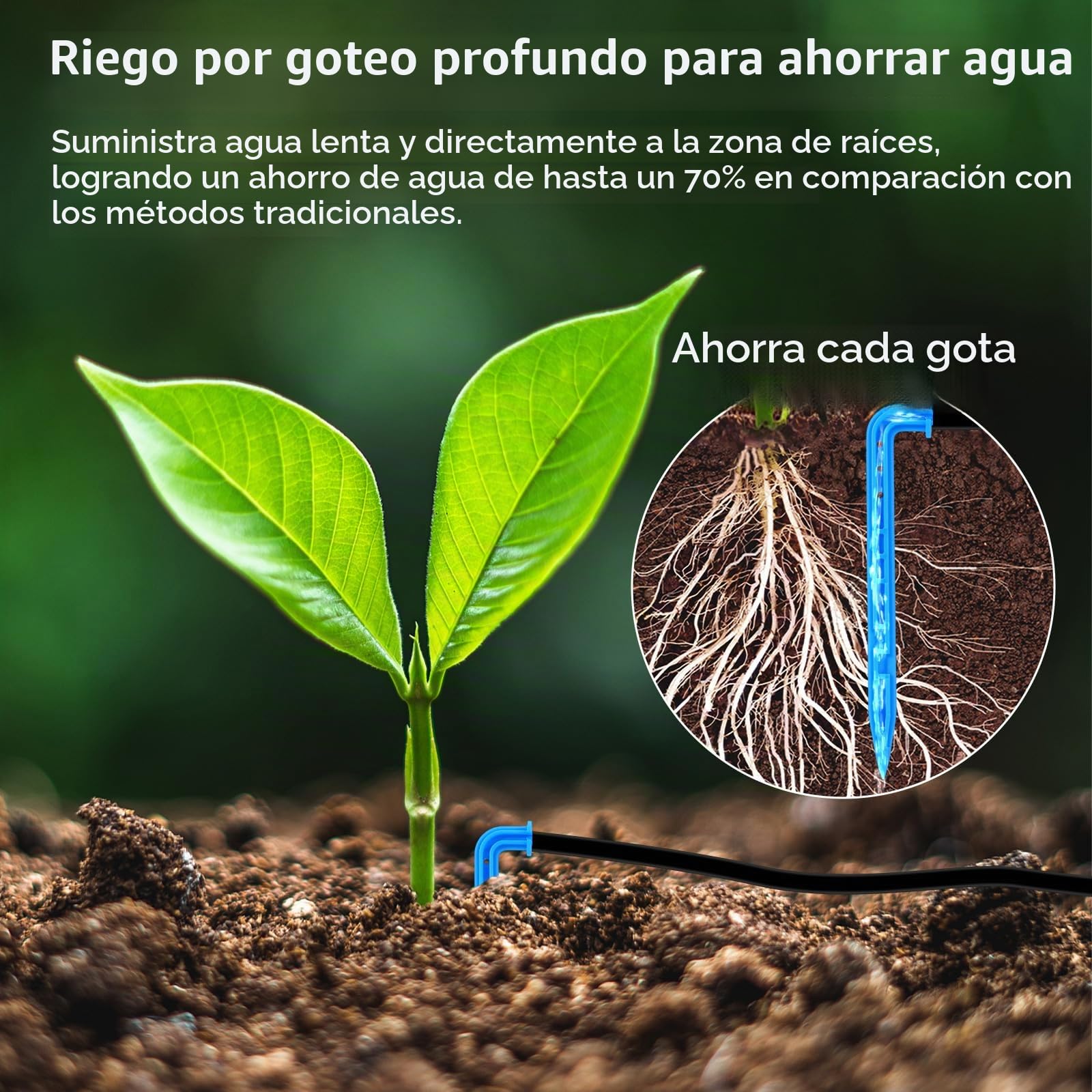 Sistema de Riego Automático para 15 Plantas en Maceta, Kit de Riego por Goteo Automático Interior con Temporizador Programable y 15M Manguera para Jardín Balcón Invernadero Terraza Vacaciones