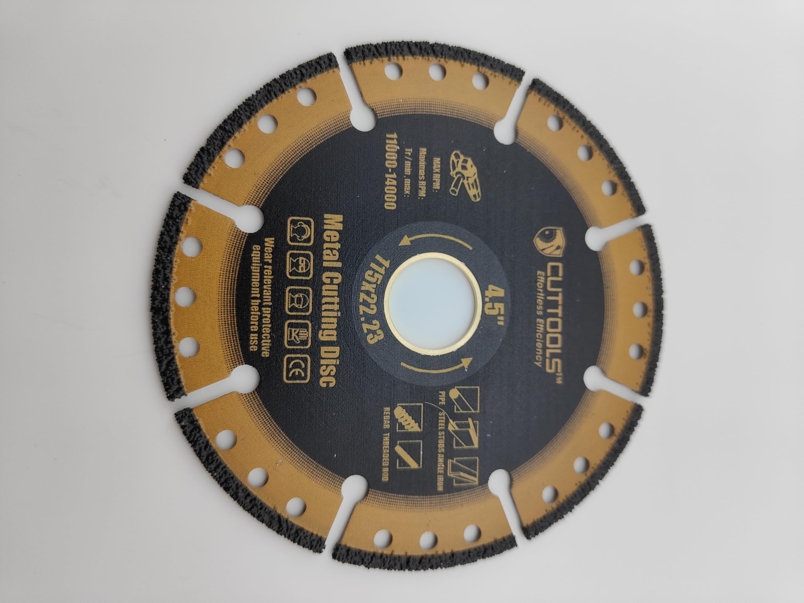 CUTTOOLS Bore Reducer Ring Bush Washer for Circular Saw Blade 22.2 X 20 mm/22.2 x16 mm, Bronze - Image 4