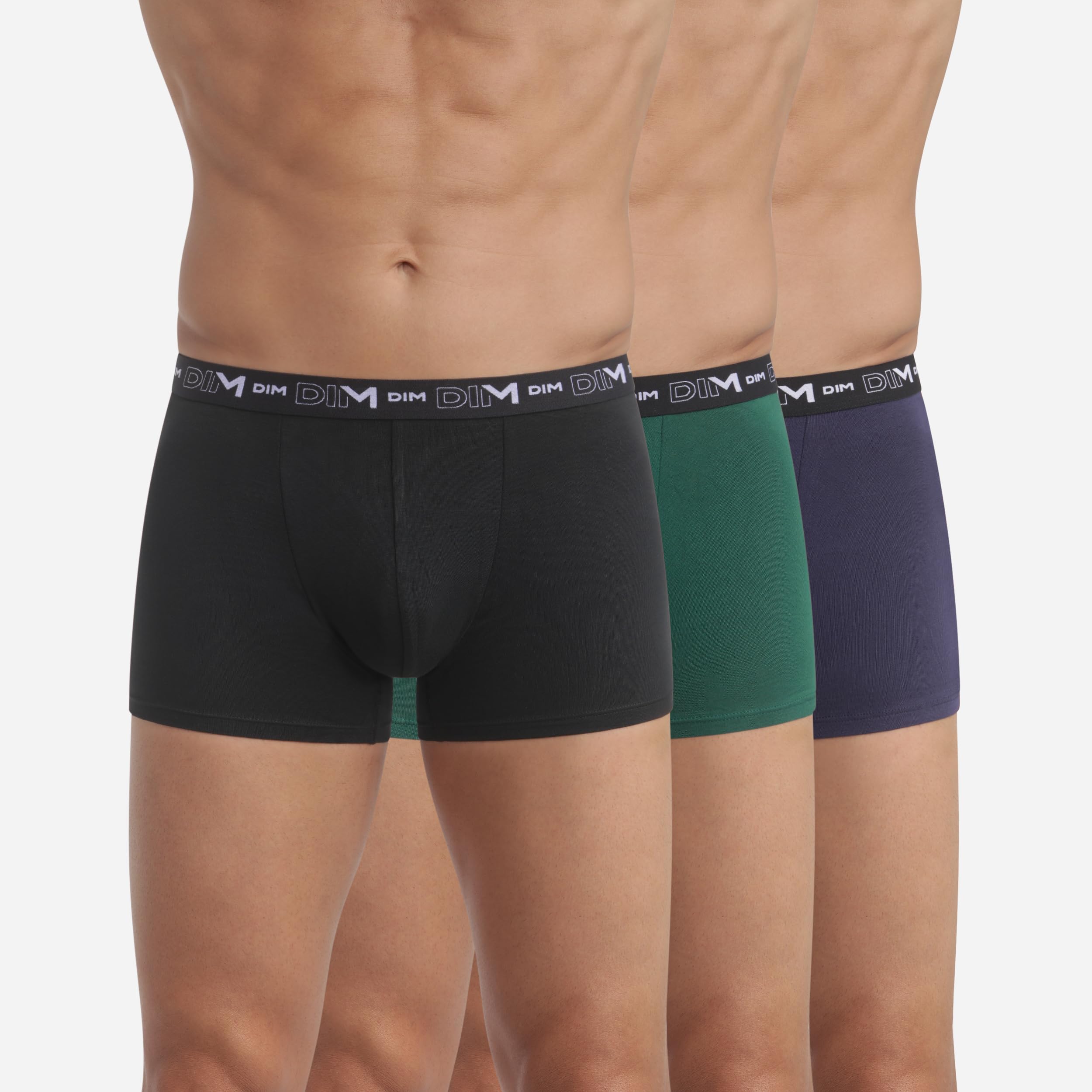 Image secondaire de Pack de 3 Boxers Dim en Coton Stretch Respirant pour Homme