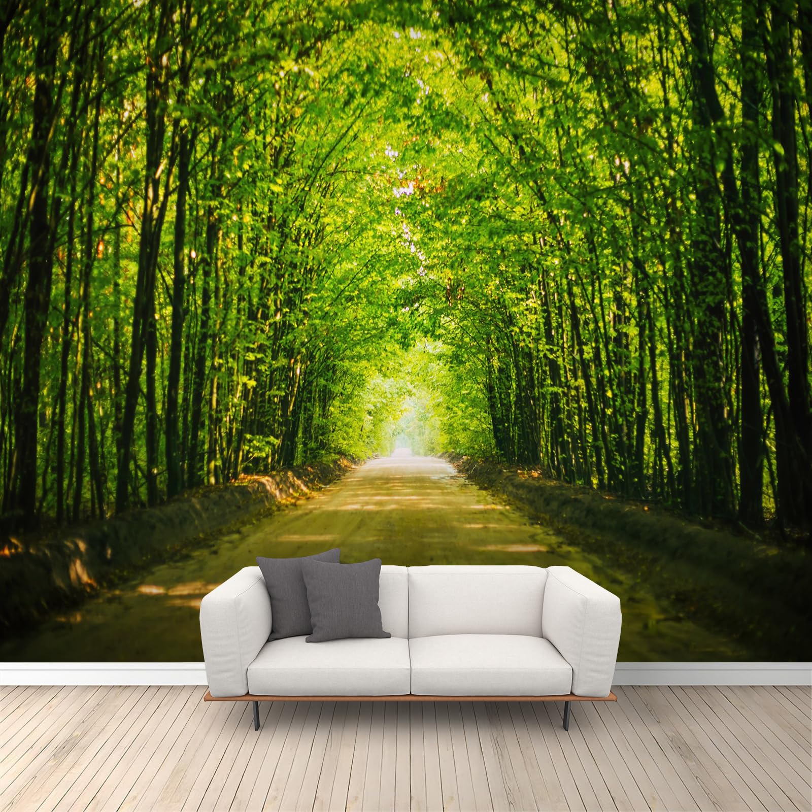 Papier peint mural forêt 200x140 cm pour salon et chambre
