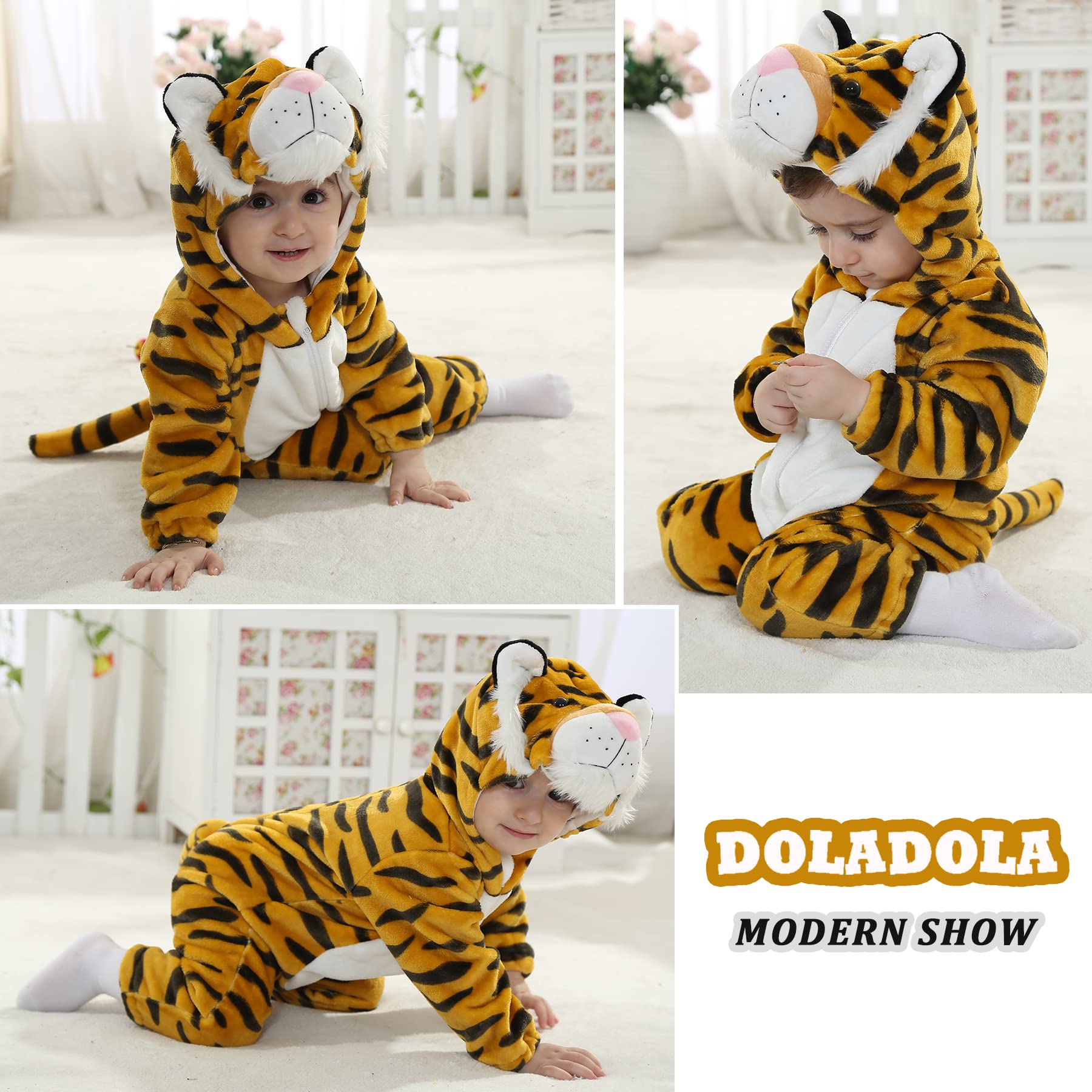 Bébé Combinaison Pyjama Barboteuse À Capuche pour 0-24 Mois Flanelle Enfant Barboteuse À Capuche Mignon Garçon Fille Pyjama