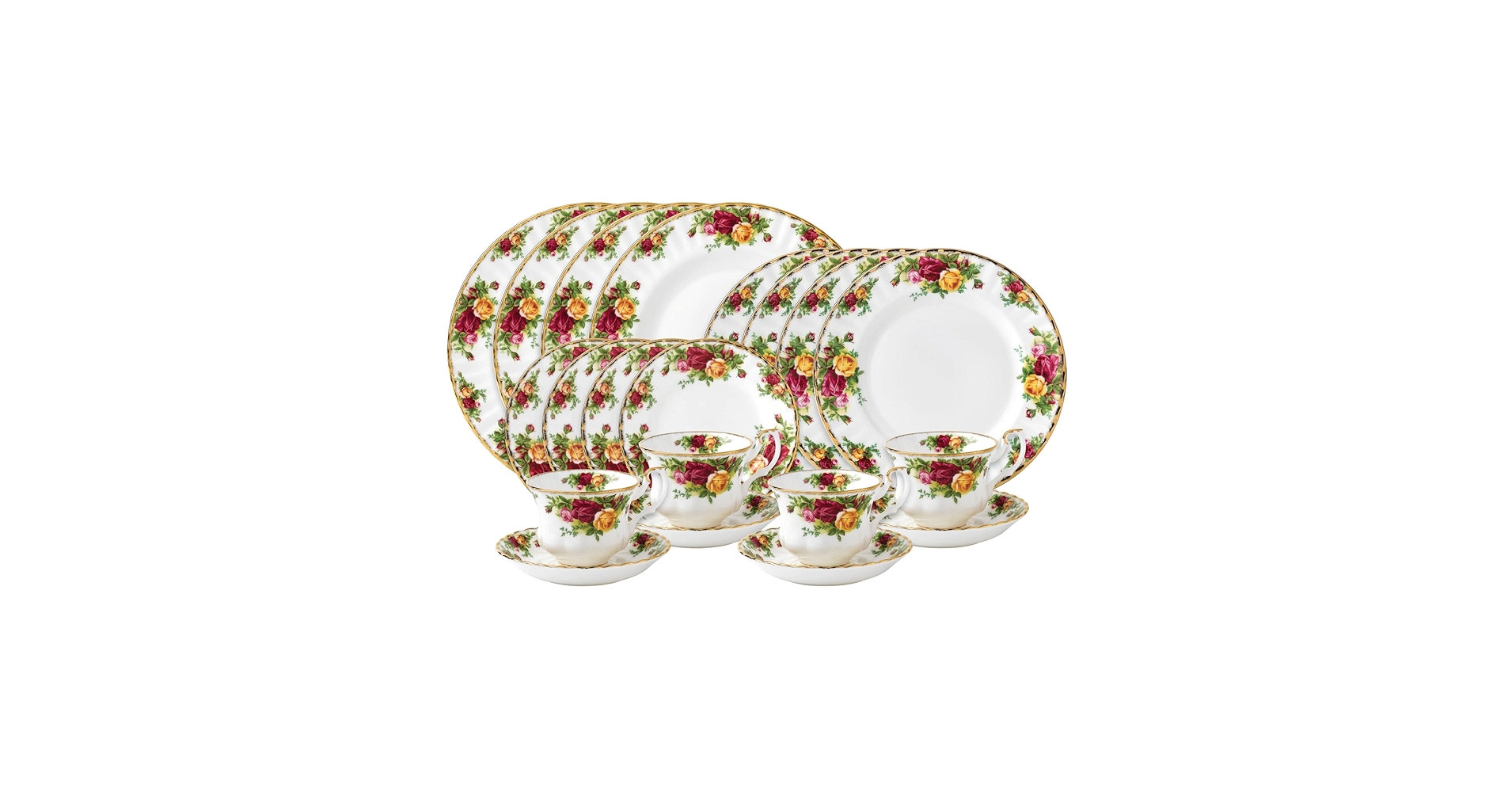 Amazon.com: Royal Albert Old Country Roses 20-Piece