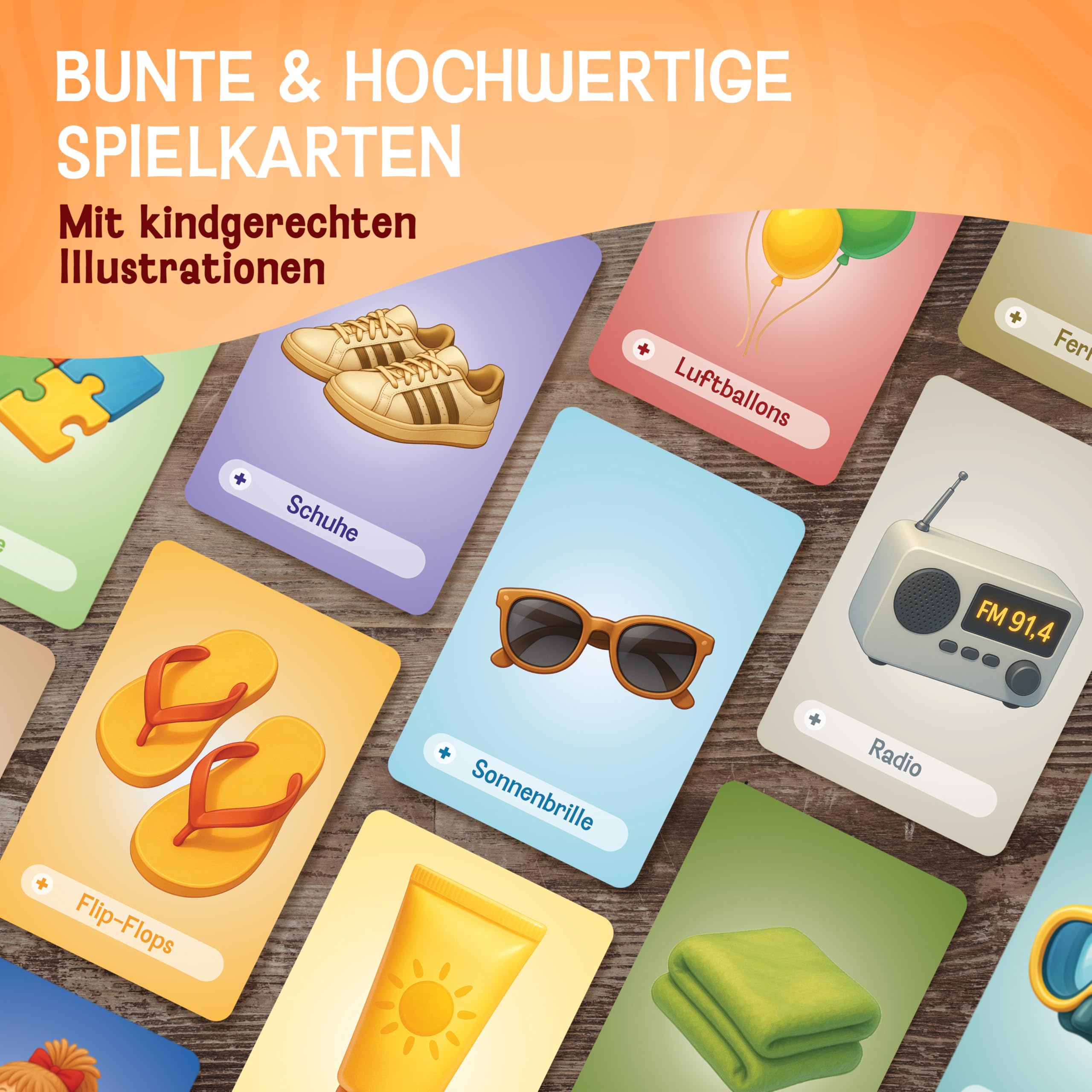 LIKARTO® Ich packe Meinen Koffer Spiel für Kinder - Familienspiel Lernspiel – Ansicht 4