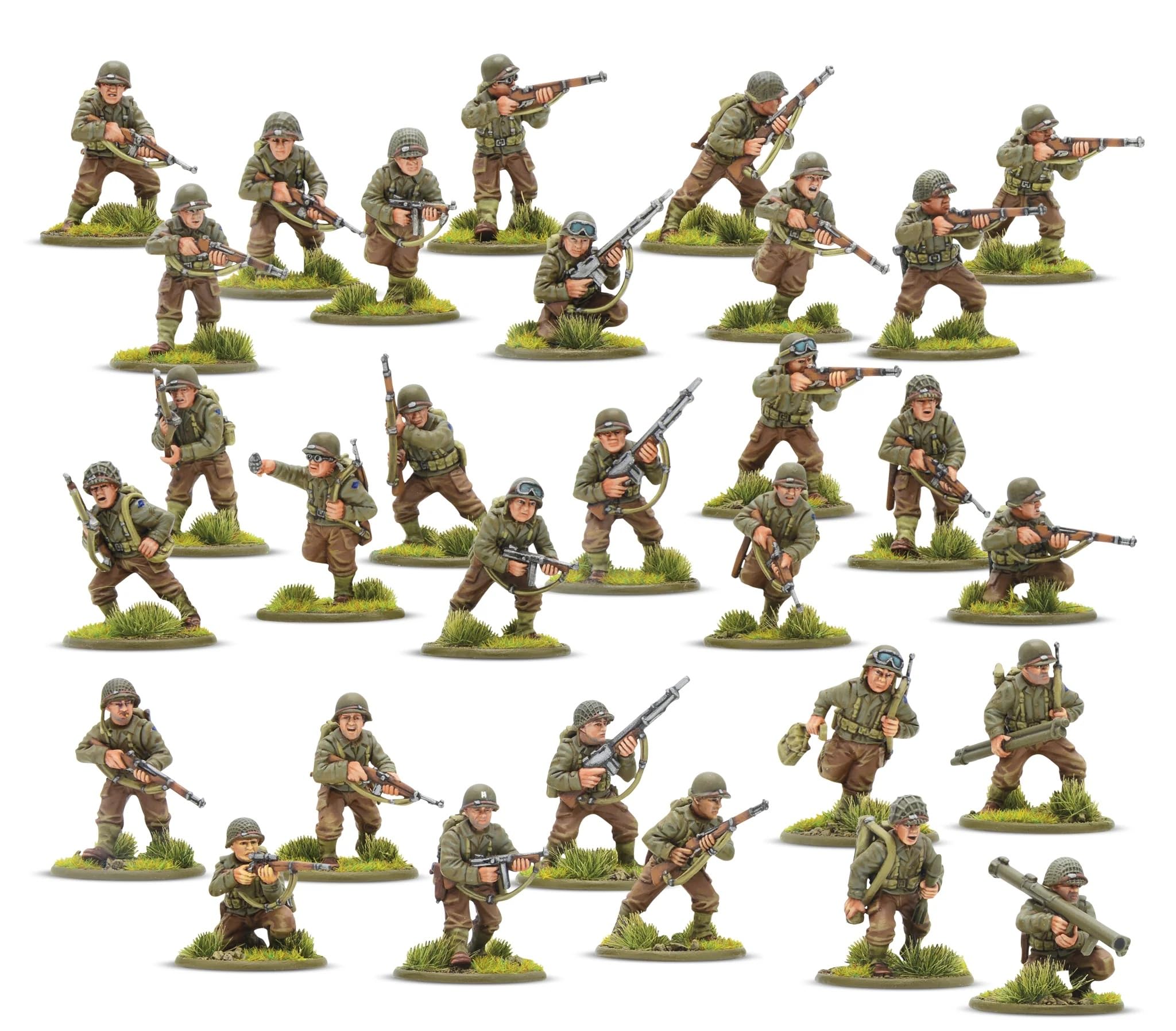 Amazon | Warlord Games US Rangers 歩兵 - アメリカ陸軍 28mmスケール