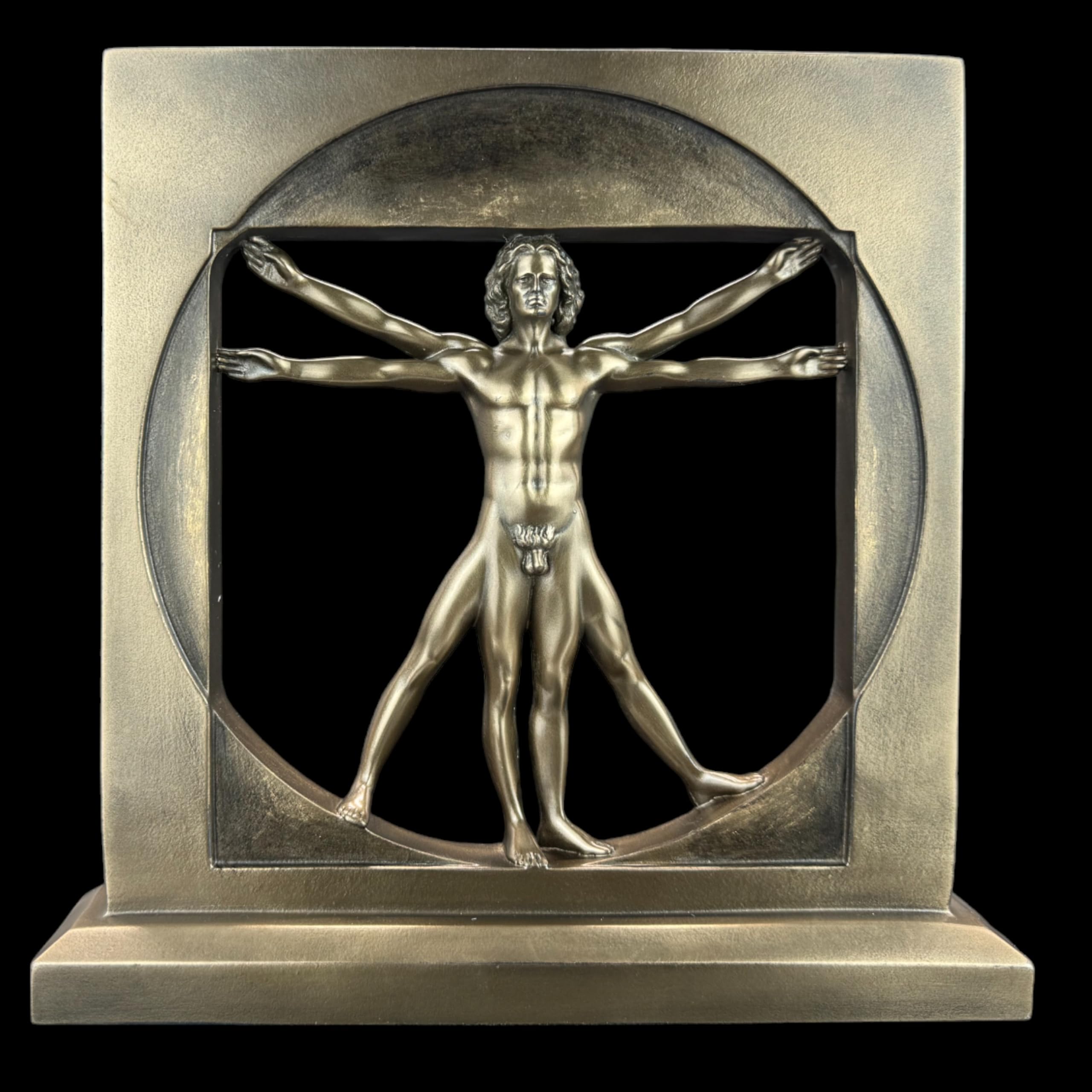 57 SPECIAL REPLICAS Rzeźba dekoracyjna rzeźba – Leonardo DA Vinci figurka z brązu jako prezent do salonu, dekoracja figurki, dekoracja