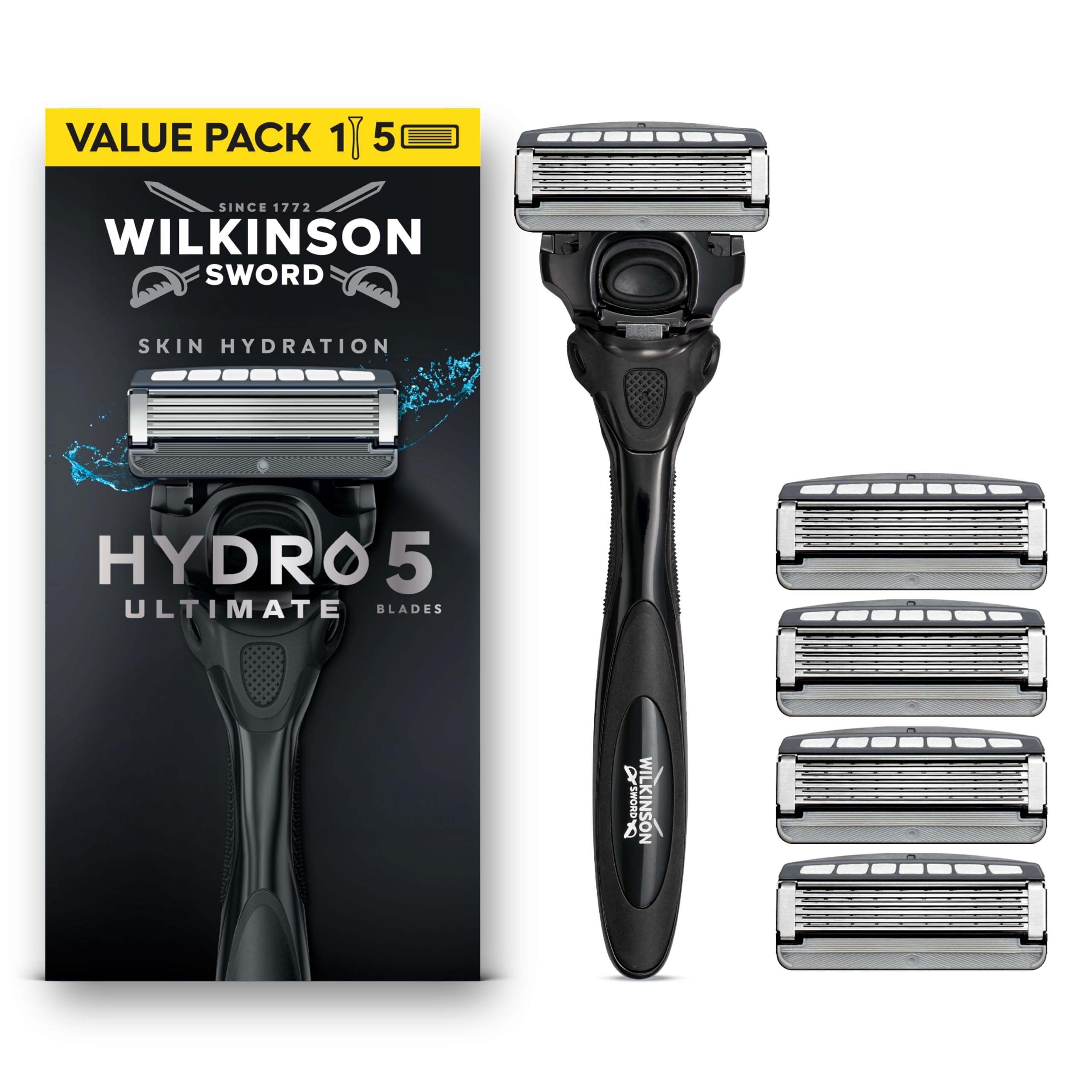Wilkinson Sword Hydro5 Ultimate Razor + Replacement Head 5 Pcs