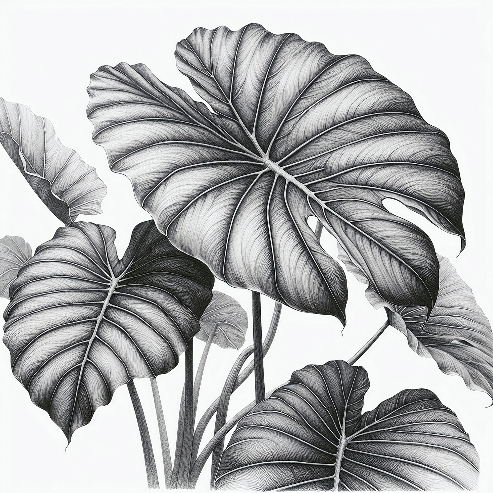 Papier peint panoramique feuilles tropicales Lumalea grand format 390x390 cm