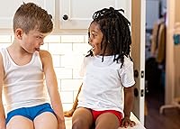 Vista 4 de Hanes Camiseta sin mangas de algodón Ecosmart para niños, paquete de 5