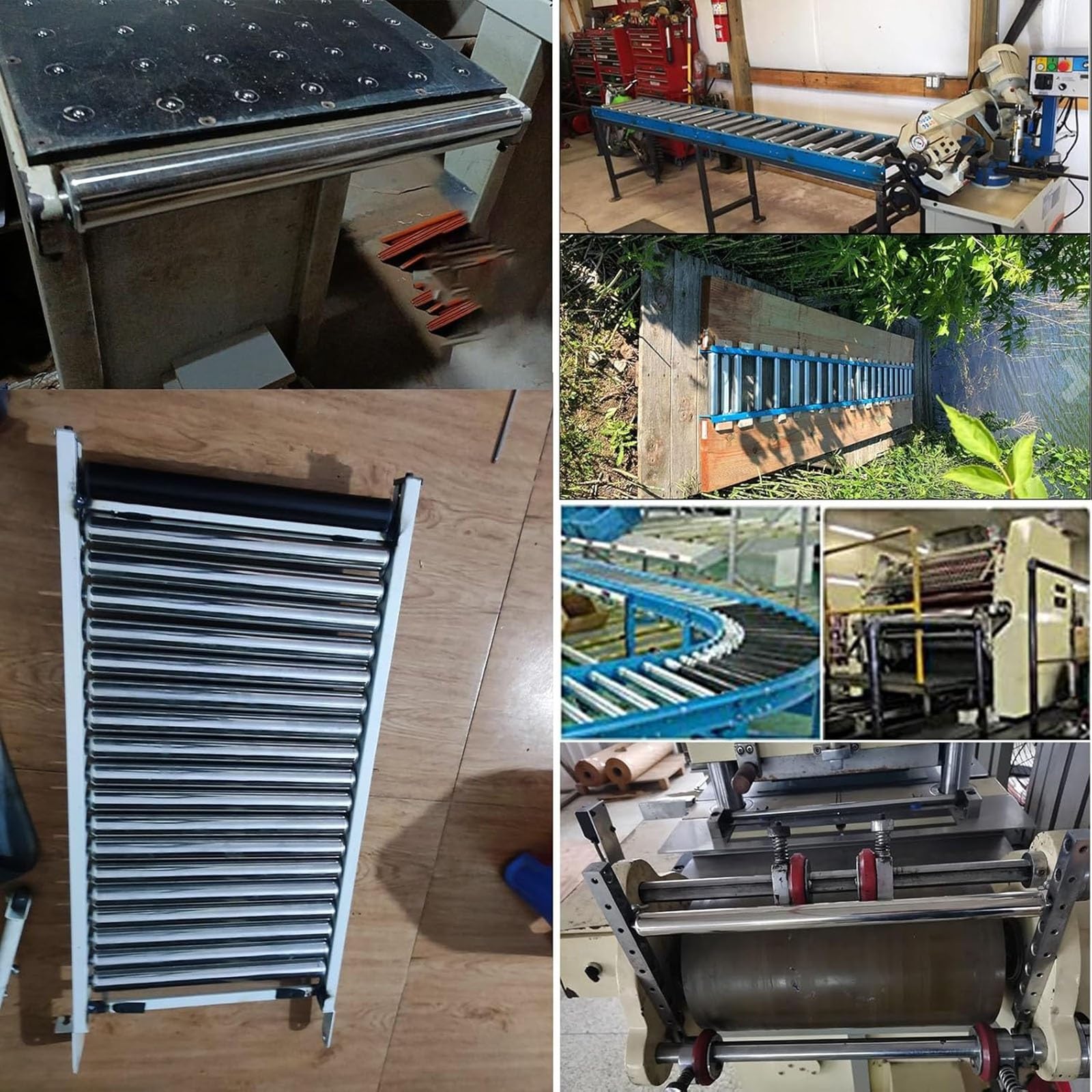 10 rulli trasportatori resistenti, diametro 5,1 cm, lunghezza 600 mm, rulli di ricambio di grado industriale, per movimentazione fluida dei trasportatori e soluzioni di movimentazione dei materiali