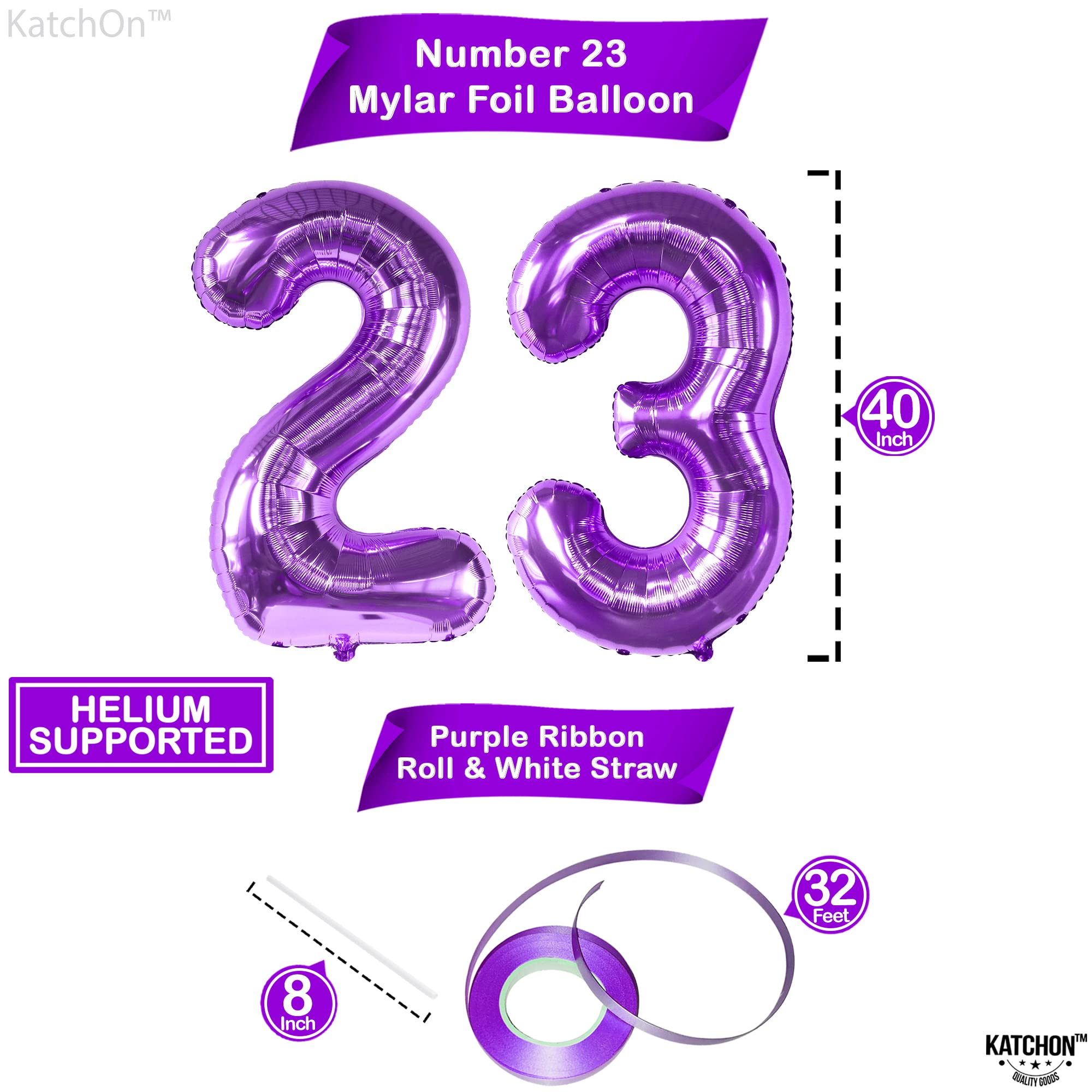 【希少】4S バルーン Amazon | Katch On ジャイアントパープル 23バルーン ナンバー
