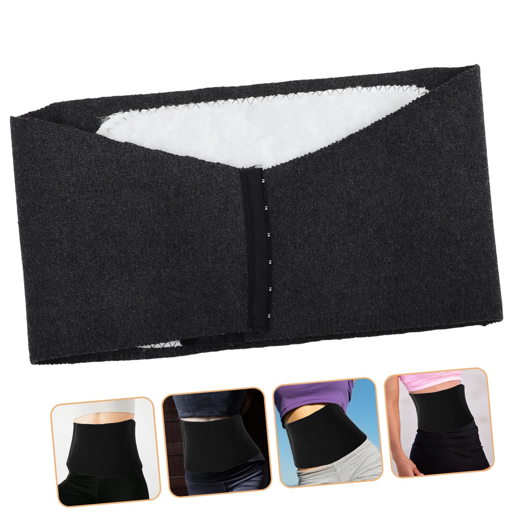 KOMBIUDA Sweat Band Waist Waist Wear-resistant Reusable Kidney Belt Stomach Wrap for Women