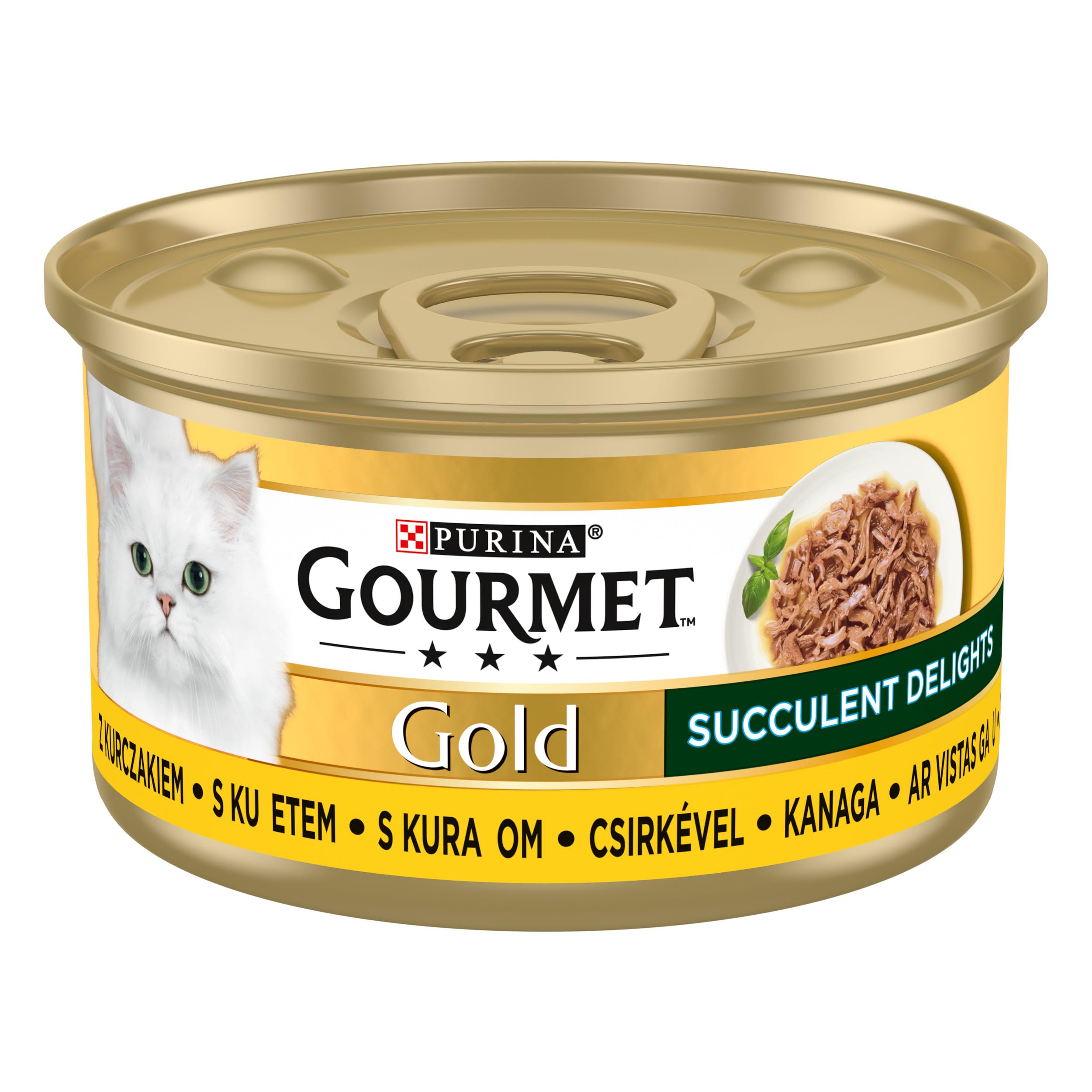 GOURMET GOLD Succulent Delights | Karma mokra dla dorosłych kotów | Z Kurczakiem | 12x85g