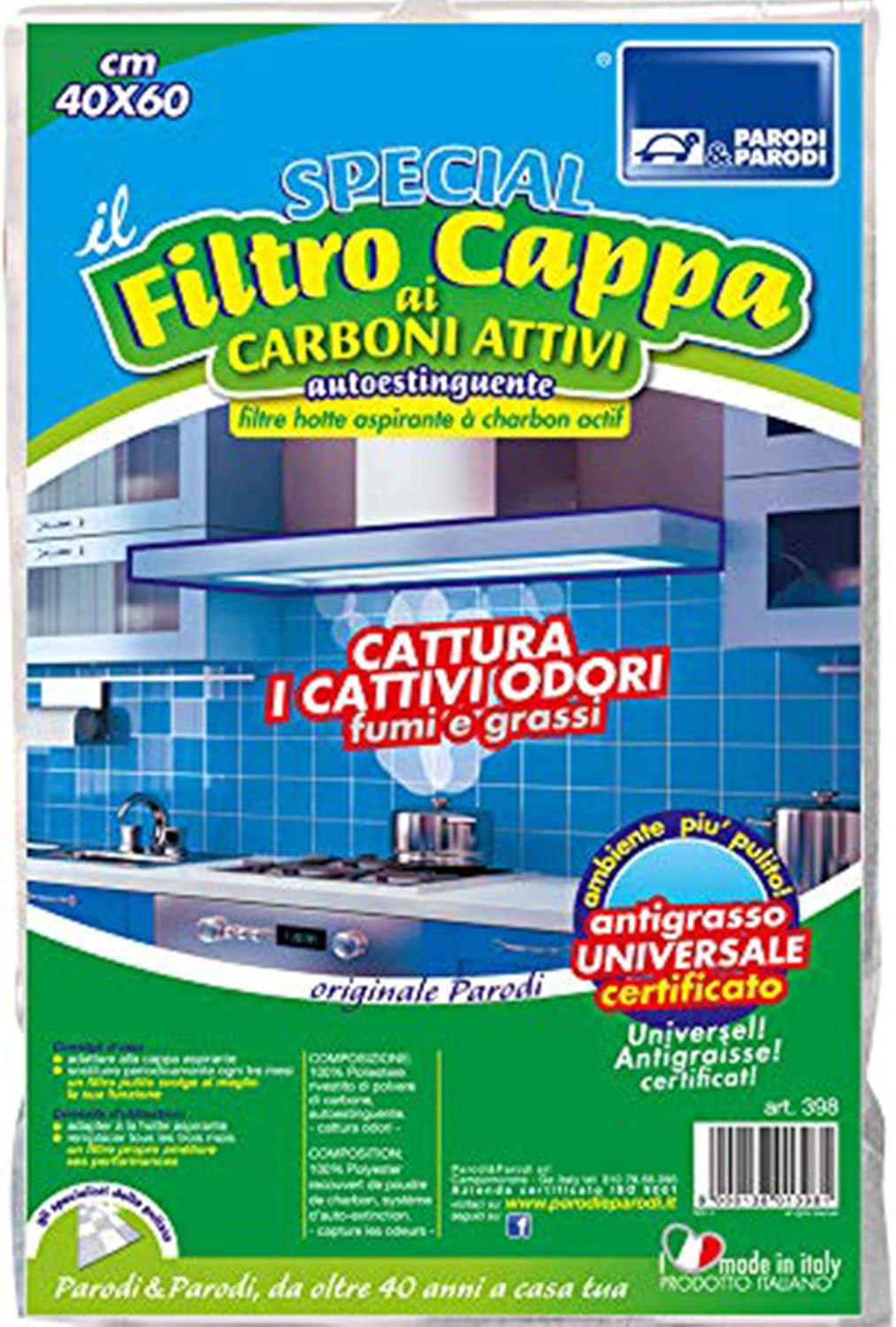 filtro aria a carbone per la casa