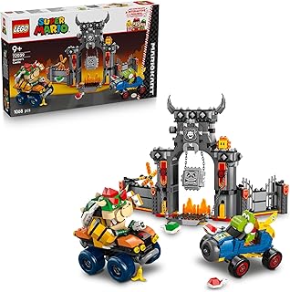 LEGO Super Mario: Mario Kart – Bowser's Castle Toy - Interactive Set with 2 Cars & 4 Figures incl. Yoshi - Gamer Gift for 9+ Year Old Boys & Girls - 72039