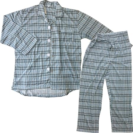 Amazon Co Jp 介護用パジャマ マジックテープ 介護 パジャマ 紳士 男性 上着のみワンタッチテープ 長袖 春夏秋 綿混 M L Ll ウエストゴム調整機能付き 介護パジャマ 天竺 メンズ用 高齢者 シニア グレー L ドラッグストア