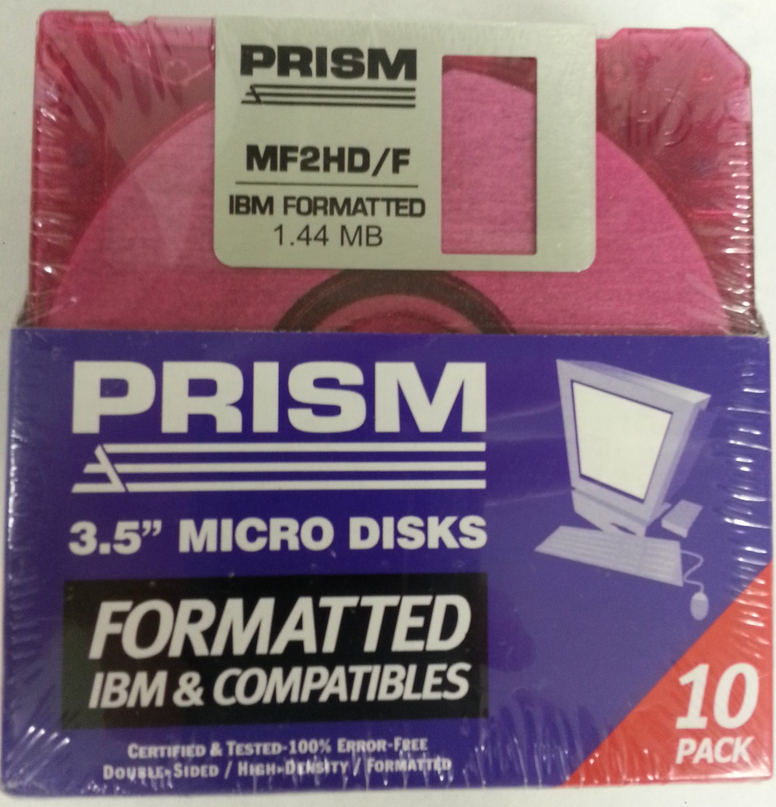 DISK 3.5" DS-HD IMB NEON 10PK