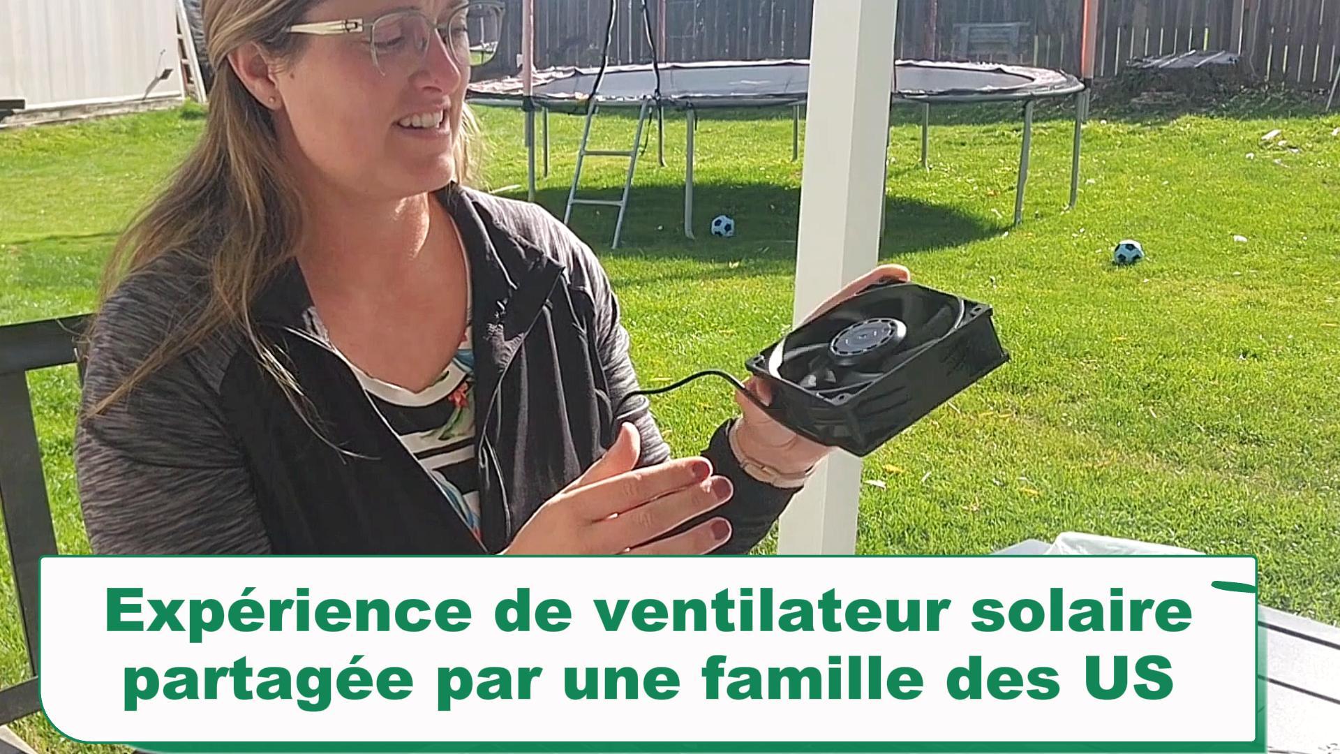 Ventilateur Solaire 20W Exterieur KWODE - Extracteur D'Air Pour Serre, Poulailler Et Jardin Avec Support Réglable