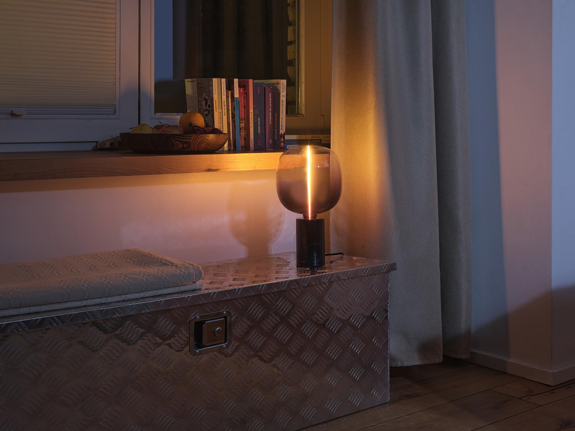 Osram Decor Marble Base Tischleuchte E27 Schwarz Marmor
