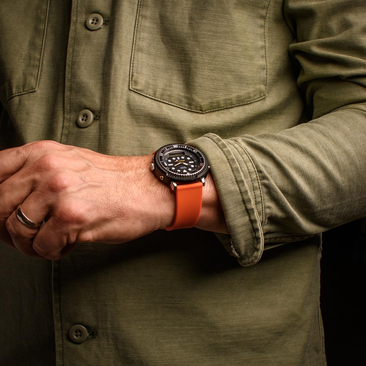Archer Watch Straps - Bracelet de montre en silicone à libération rapide sur mesure