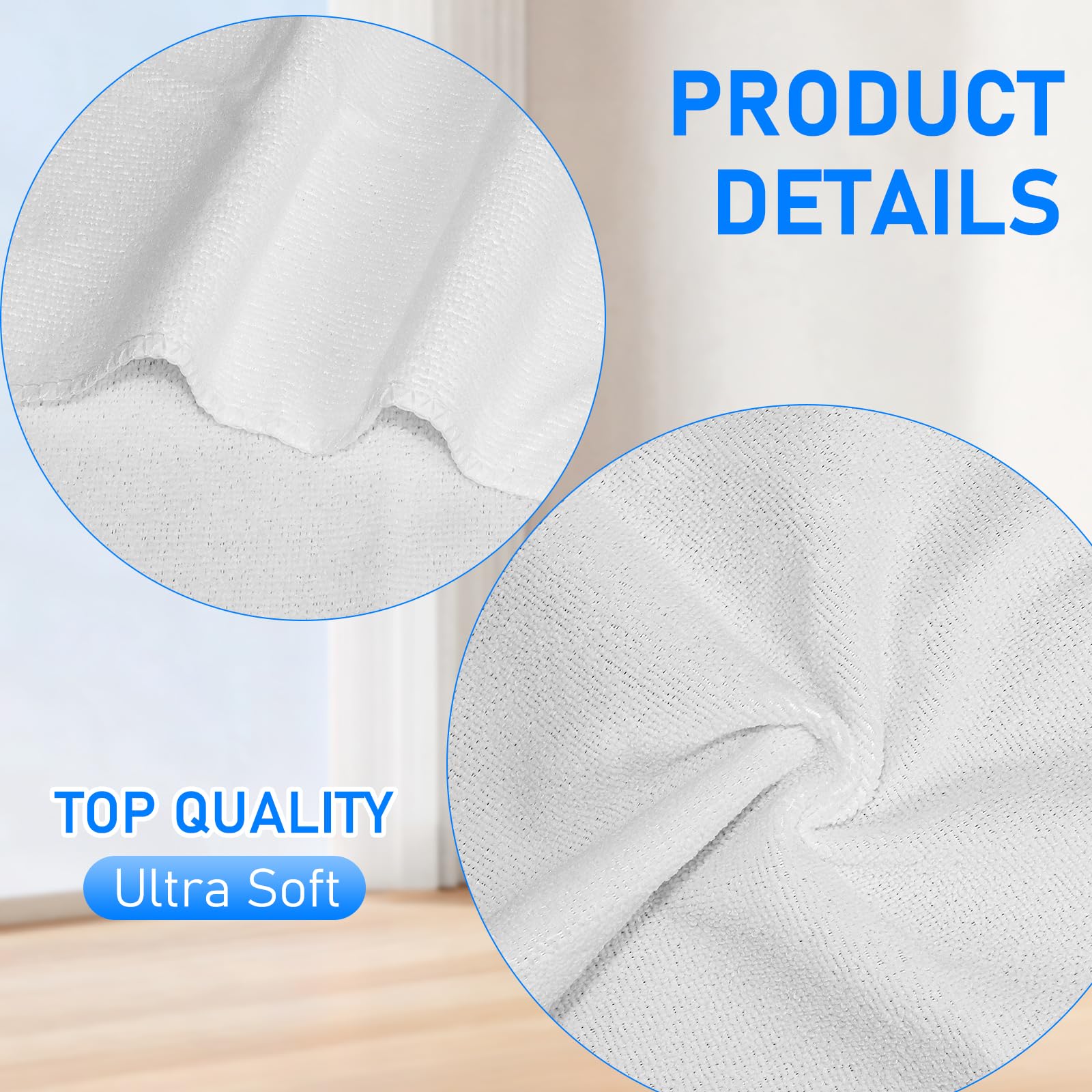 LYCN 100 panni in microfibra bianca, 30 x 30 cm, altamente assorbenti e morbidi, multiuso ad asciugatura rapida, per bagno, palestra, spa, hotel, salone, lavabili in lavatrice