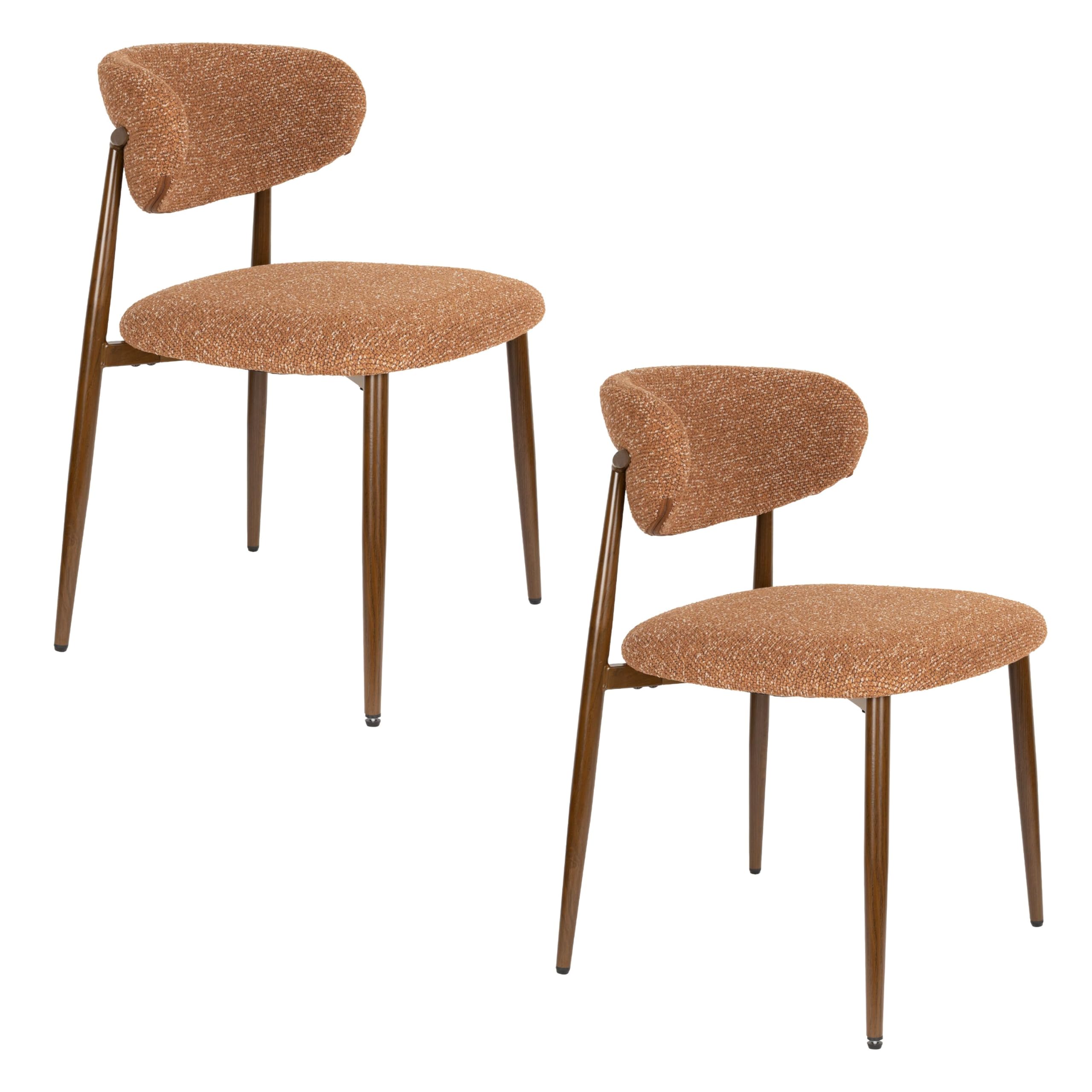Noor Esszimmerstuhl Terrakotta - 2 er Set