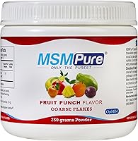 Vista 9 de Suplemento alimenticio MSMPure Fruit Punch saborizado, copos de polvo grueso, cristales de azufre orgánicos, 99.9 % destilado puro MSM, fabricado