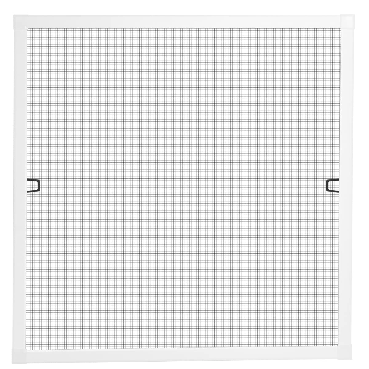 Schellenberg 70032 Moustiquaire fenêtre amovible avec cadre en aluminium aimanté - sans perçage - recoupable aux dimensions souhaitées - 130 x 150 cm, blanc