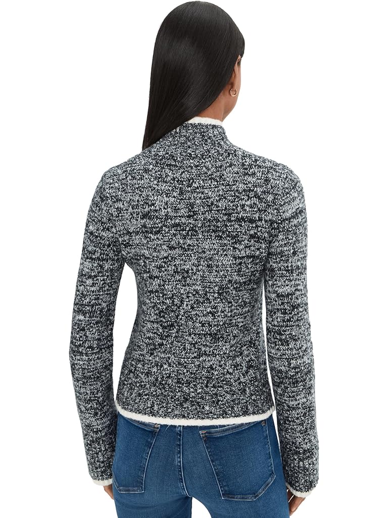 Black Madewell Marl Cozy Cotton Nelly Mockneck