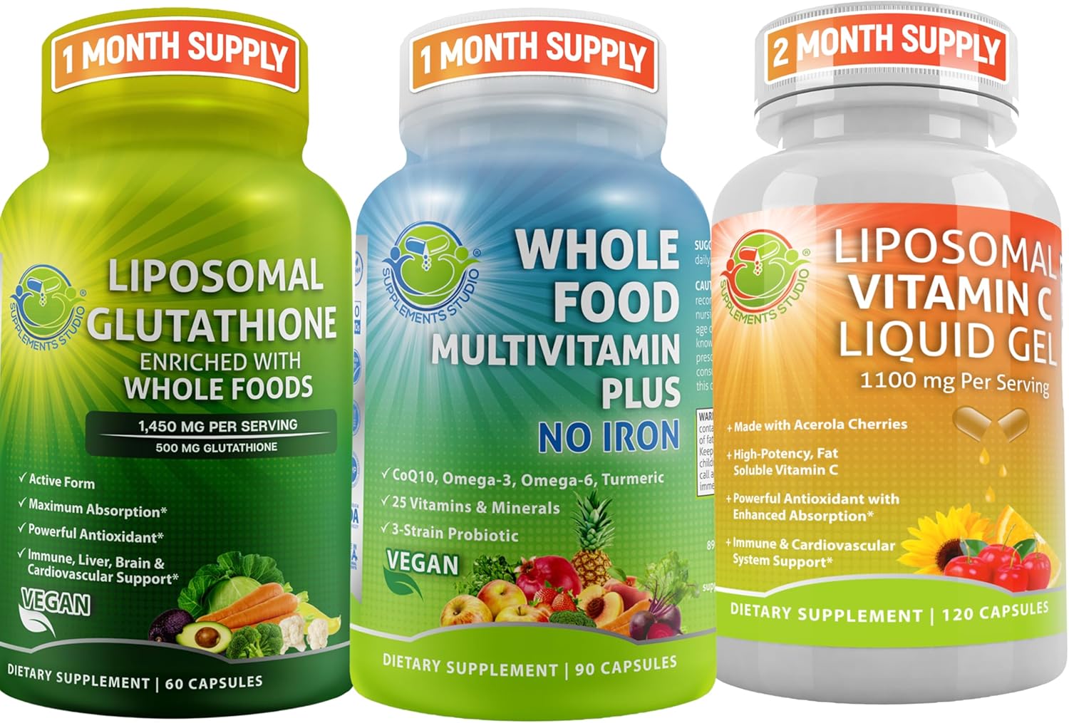 SUPPLEMENTS STUDIO Daily Vegan Whole Food Multivitamin Plus